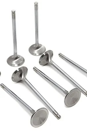 GSC P-D 4G63T Evo 1-9 / 90-98 DSM Chrome Polished Exhaust Valve - 30.5mm Head (STD) - SET 8 Instant Buy