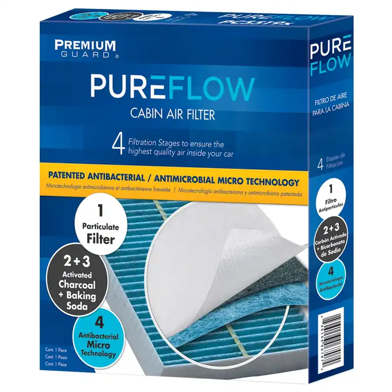 PUREFLOW 2026 Ford E-Transit Cabin Air Filter with Antibacterial Technology, PC99528X While Supplies Last