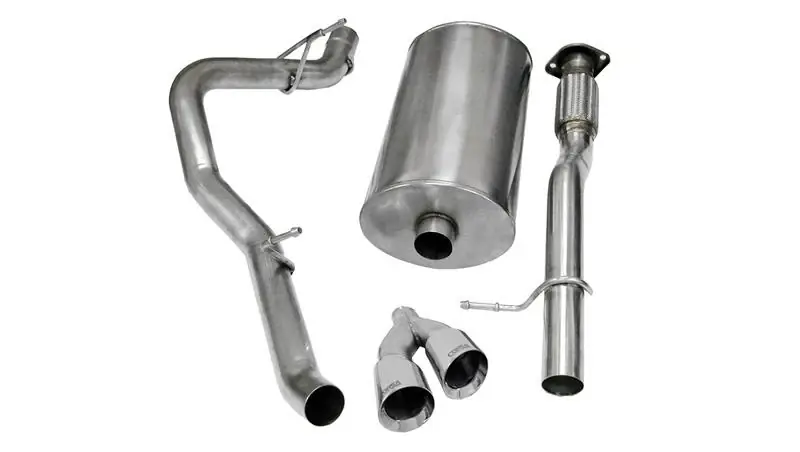 Corsa 2009-2013 Chevrolet Suburban 1500 5.3L V8 Polished Sport Cat-Back Exhaust Trusted Brand
