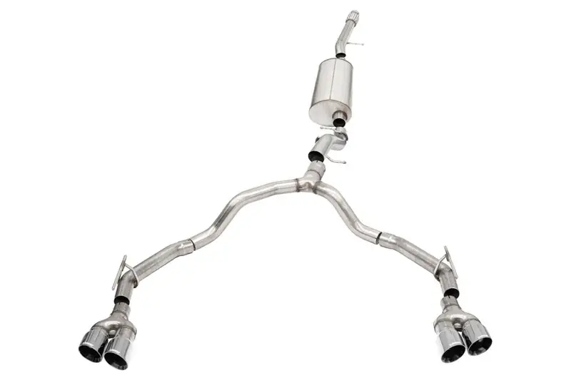 Corsa 2021-2025 Suburban/GMC Yukon XL 6.2L 4WD Dual Rear 3/2.75in Sport Cat-Back DW 4in Pol Tips Latest