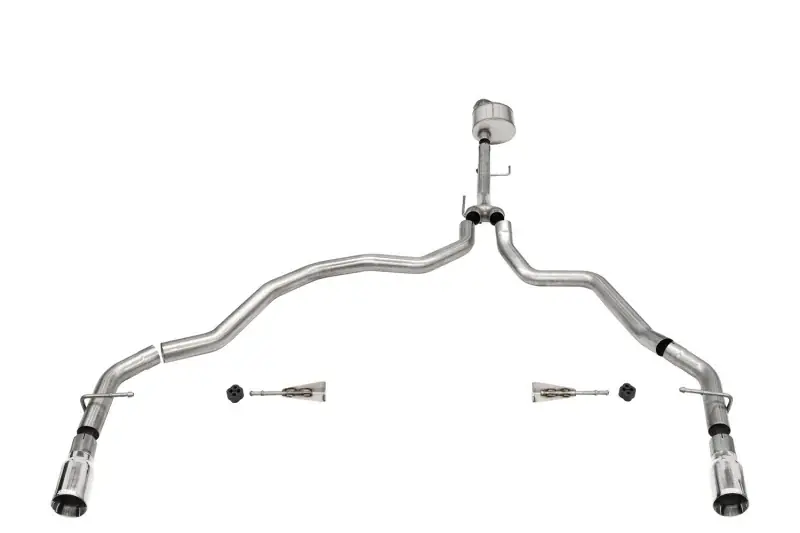 Corsa 2021-2025 Ford F-150 Regular Cab/6.5in Bed 5.0L V8 Xtreme Cat-Back Dual Rear Exit-Polished New Arrival