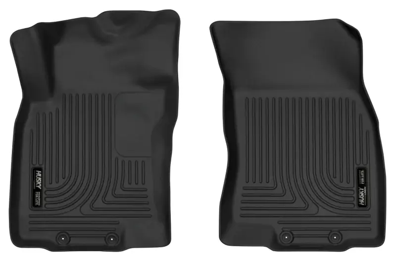 Limited Time Husky Liners 14-18 Nissan Rogue / 14-15 Nissan X-Trail X-Act Contour Black Front Floor Liners