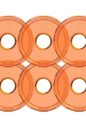 KC HiLiTES Cyclone V2 LED - Replacement Lens - Amber - 6-PK Buy Direct