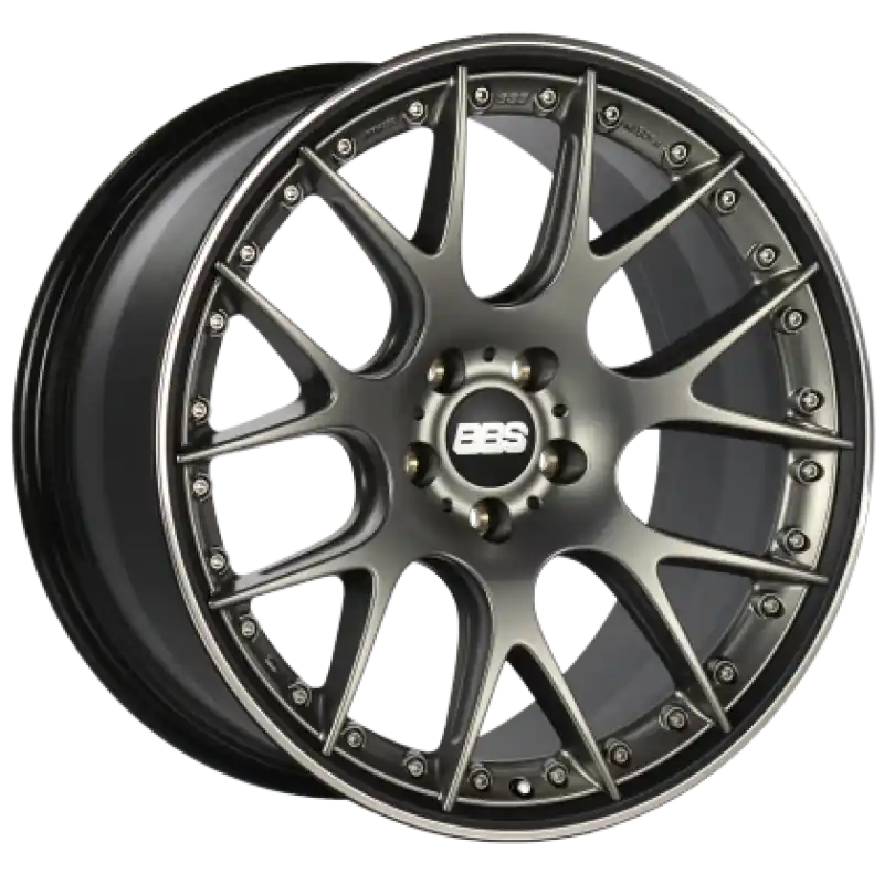 BBS CH-RII 21x9 5x108 ET45 PFS Platinum Center Black Rim SS Rim Protector Wheel w/Motorsport Etching Fan Favorite