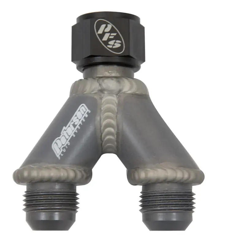 Peterson Fluid Systems Y-Manifold -20AN B- Nut To 20/20 Premium