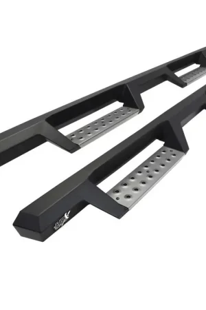 Crafted Westin 22-23 Toyota Tundra Double Cab HDX Stainless Drop Nerf Step Bars - Tex. Blk