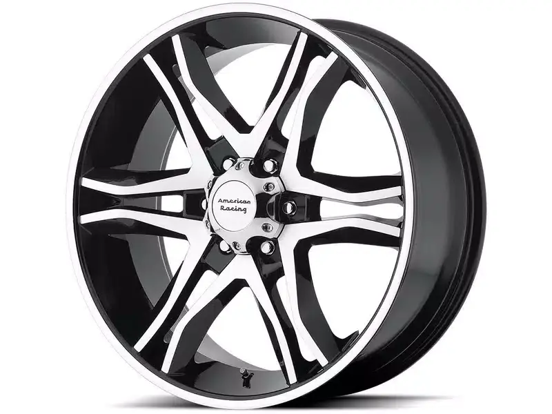 Same Day Shipping American Racing Machined Gloss Black AR893 Mainline Wheel AR89328550335 | RealTruck