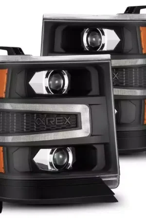 AlphaRex Black LUXX Series LED Headlights 880234 | RealTruck Best Seller
