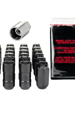 Super Sale McGard 6 Lug Hex Install Kit w/Locks (Cone Seat Nut) M14X1.5 / 13/16 Hex / 1.945in. Length - Black