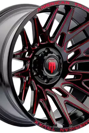 American Truxx Black & Red AT-1919 Evolution Wheel AT1919-22278BTR | RealTruck Don’t Miss Out