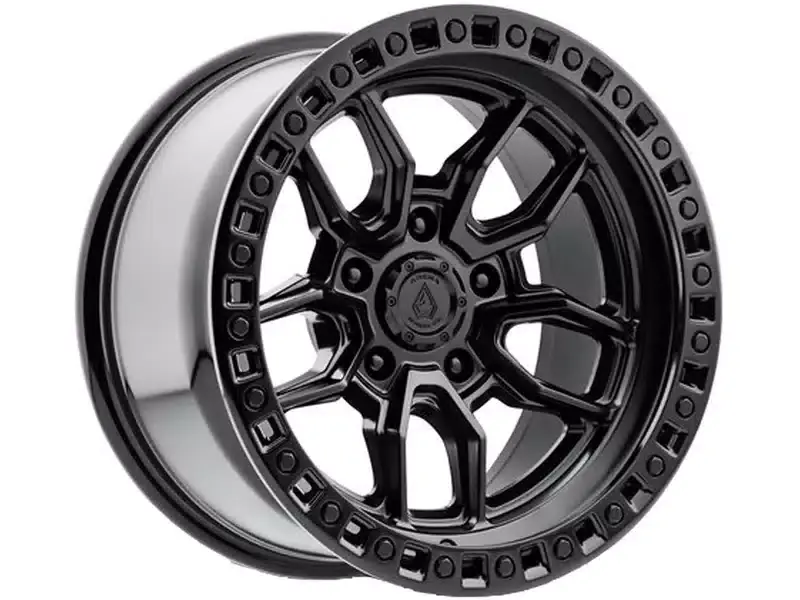 Discount Arena Matte Black & Gloss Black Lip Hustle Wheel A109200017N01804 | RealTruck