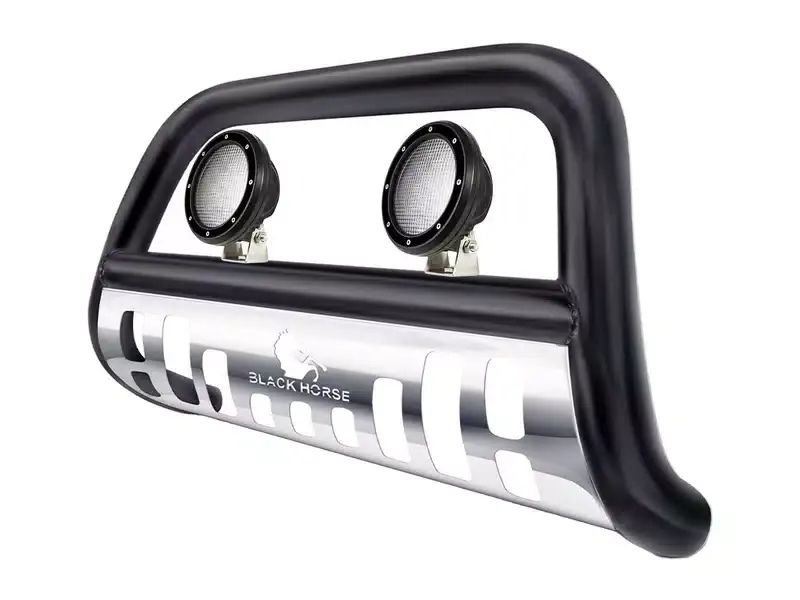 Limited Offer Black Horse Black Bull Bar Kit CBBS-FOB2701SP-PLFB | RealTruck