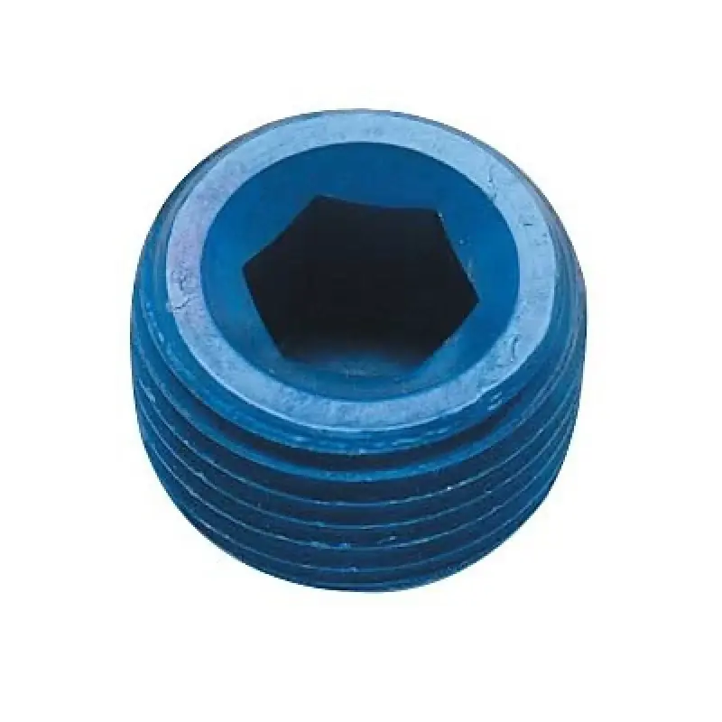 Secure Checkout Fragola 1in NPT Internal Pipe Plug - Blue