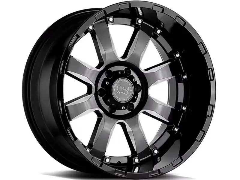 Best Seller Black Rhino Milled Gloss Black Sierra Wheel 2015SRA-46140B12 | RealTruck