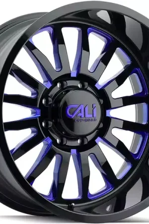 Grab Now Cali Offroad Black & Blue Summit Wheel 9110-2178BTB | RealTruck