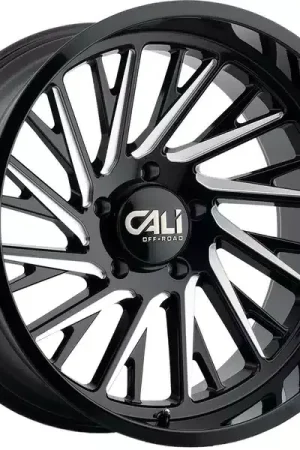Final Sale Cali Offroad Milled Gloss Black Purge Wheel 9114-2181BM | RealTruck