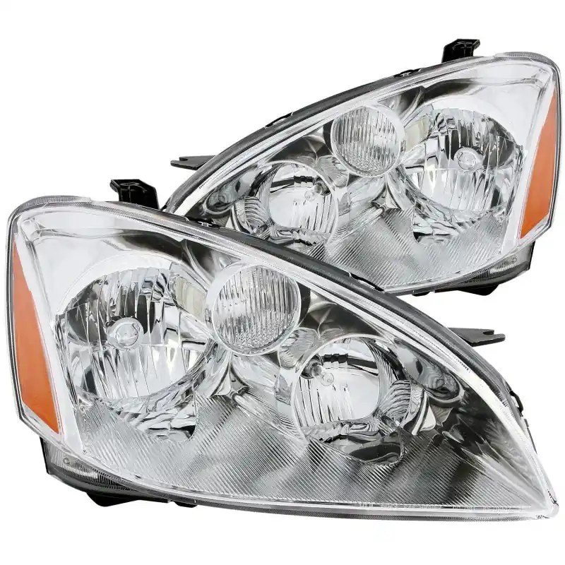 ANZO 2002-2004 Nissan Altima Crystal Headlights Chrome Limited Offer