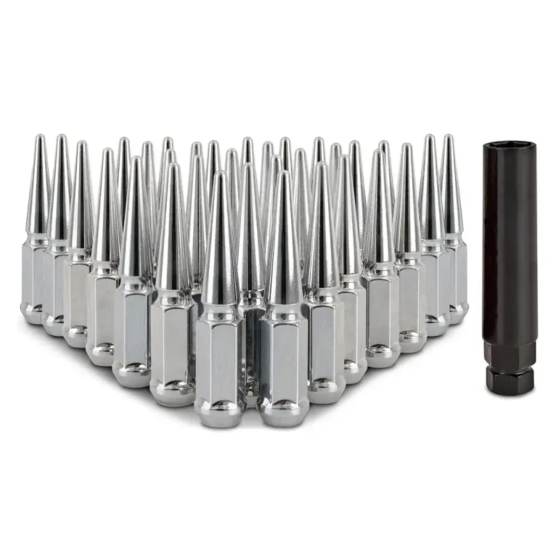 In Demand Mishimoto Mishimoto Steel Spiked Lug Nuts M14 x 1.5 32pc Set Chrome