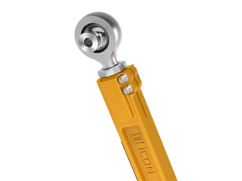 ICON 22-23 Toyota Tundra / 2024 Toyota Tacoma Billet Rear Lower Link Kit - Gold Anodized Hassle-Free Returns