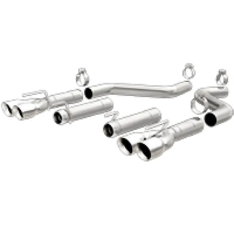 MagnaFlow Axle-Back, SS, 3in, Quad Split Rear 3.5 Tips 2015 Dodge Challenger incl SRT Hellcat Weekend Sale