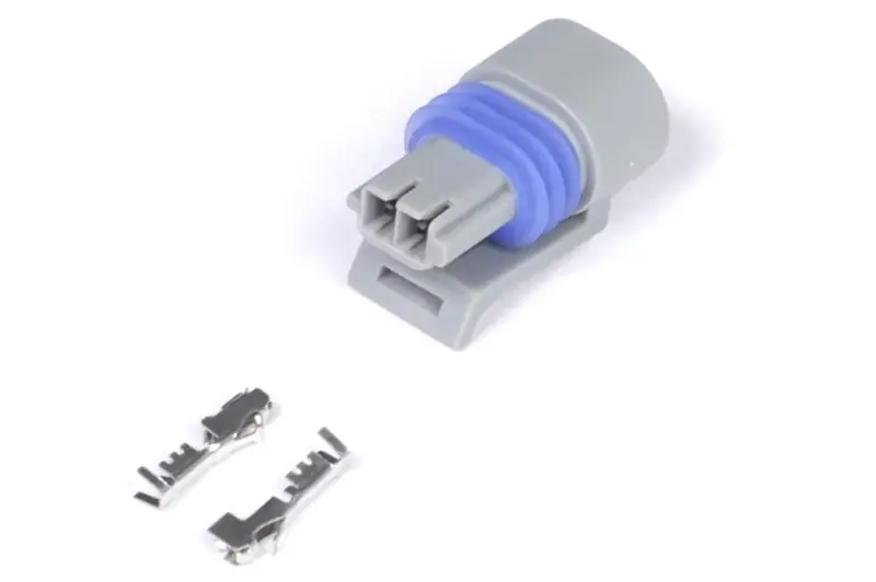Popular Haltech Delphi 2 Pin GM Style Air Temp Connector Grey Plug & Pins