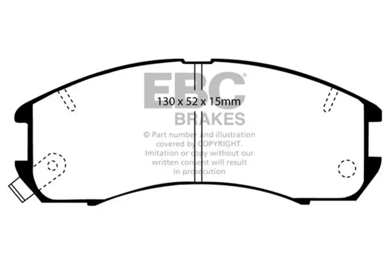 Free Returns EBC 89-92 Ford Probe 2.2 Ultimax2 Front Brake Pads