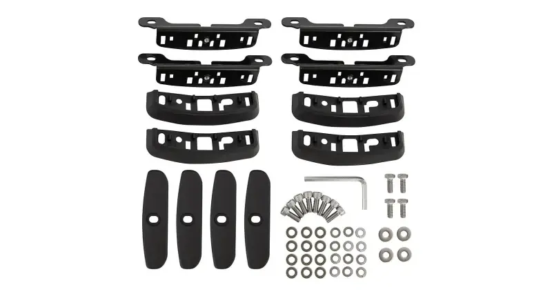 Direct From Factory Rhino-Rack Flush & Raised Rail Side Mount RCP Base Kit - 4 pcs