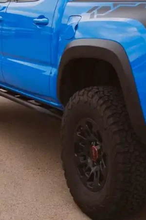 Exclusive Offer Cali Raised 05-23 Toyota Tacoma Trail Ed Rock Sliders - Double Cab Short Bed/No Kick Out/BedLiner