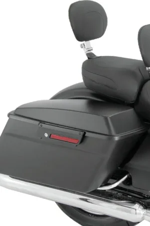 Mustang 08-21 Harley FL Touring Recessed Passenger Seat with Backrest - Black While Supplies Last