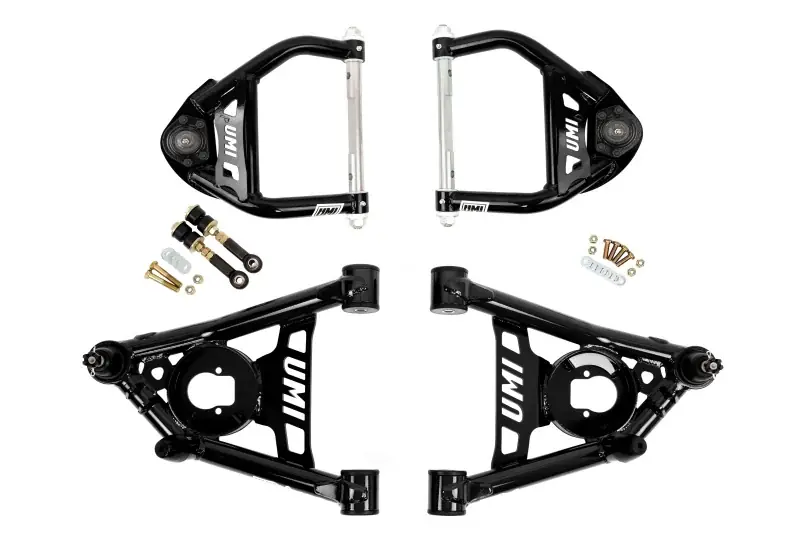 Certified UMI Performance 64-72 GM A-Body Front A-arm Kit 1/2in taller upper ball joints