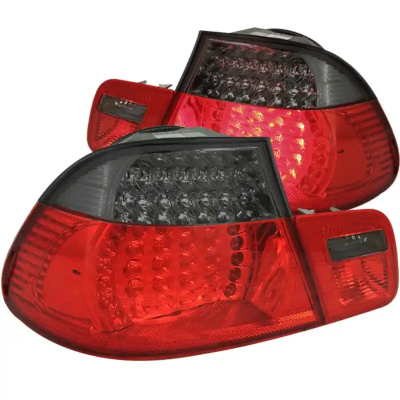 Certified ANZO 1999-2001 BMW 3 Series E46 LED Taillights Red/Smoke 2pc