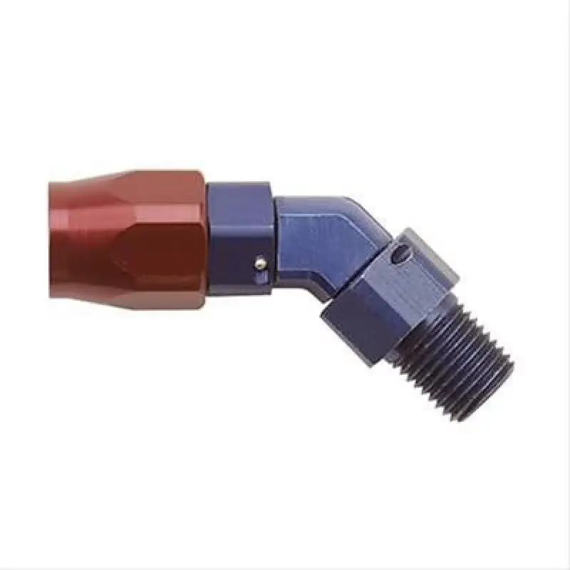 New Arrival Fragola -6AN x 45 Degree Hose End x 3/8 NPT - Black