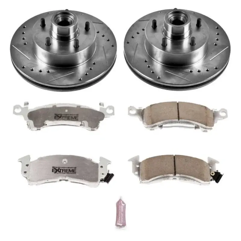 Power Stop 1975 Buick Apollo Front Z26 Street Warrior Brake Kit — PMD Premier Motoring Development Warranty Included