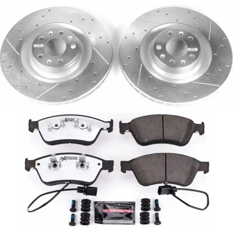 No Minimum Order Power Stop 09-11 Audi A6 Quattro Front Z26 Street Warrior Brake Kit — PMD Premier Motoring Development