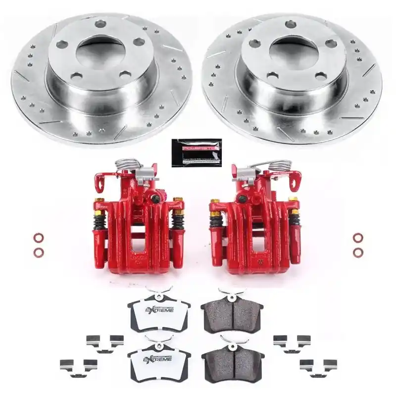 Power Stop 99-04 Audi A6 Quattro Rear Z26 Street Warrior Brake Kit w/C — PMD Premier Motoring Development Special Discount