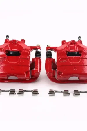 Authentic Power Stop 13-17 Buick Encore Front Red Calipers w/Brackets - Pair — PMD Premier Motoring Development