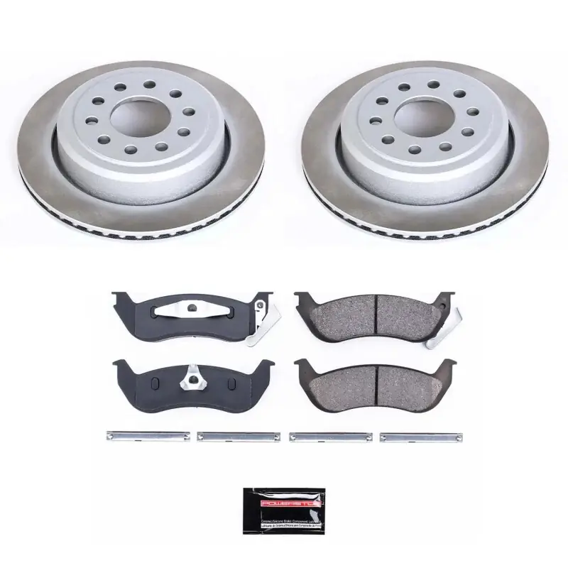 Power Stop 03-11 Lincoln Town Car Rear Semi-Coated Rotor Kit — PMD Premier Motoring Development Hot Deal