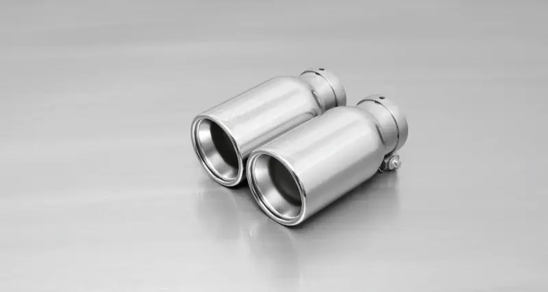 Remus 2011 Abarth Punto Evo Abarth 1.4L 90mm Straight Rolled Edge Chromed Tail Pipe Set Sale