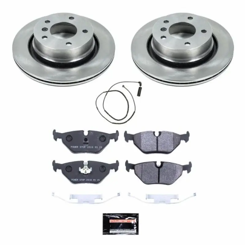 Power Stop 2000 BMW 323i Rear Track Day SPEC Brake Kit — PMD Premier Motoring Development Weekend Sale