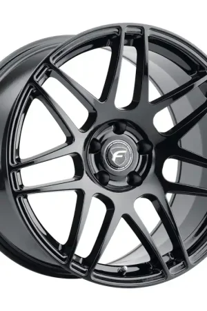 Forgestar F14 18x8.5 / 5x112 BP / ET25 / 5.7in BS Gloss Black Wheel Final Sale