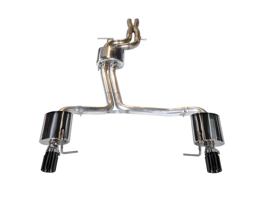 Hassle-Free Returns AWE Touring Edition Exhaust for Audi C7 A7 3.0T - Dual Outlet, Diamond Black Tips - 3015-33064