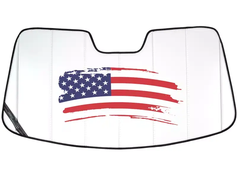 Last Chance Covercraft American Flag Sun Shade UVD10221WHUVD002 | RealTruck