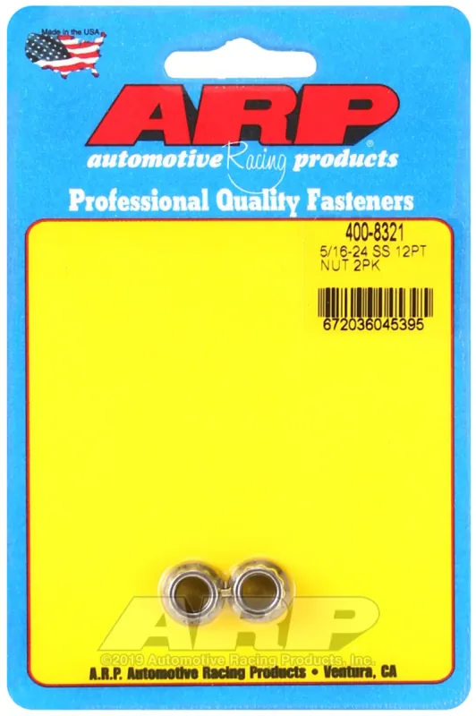 Professional Grade ARP 5/16 x 24 SS 12pt Nut Kit — PMD Premier Motoring Development