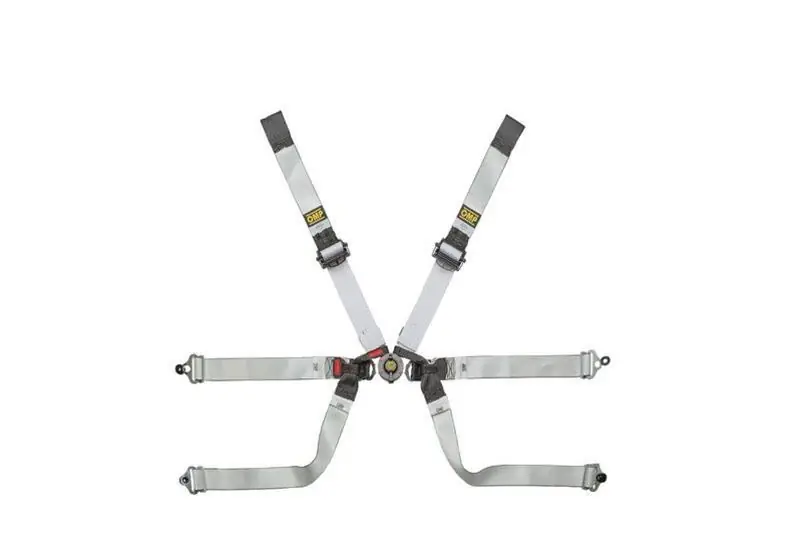 Grab Now OMP Safety Harness One-D 2In Formula - Black/White (Fia 8853-2016) — PMD Premier Motoring Development
