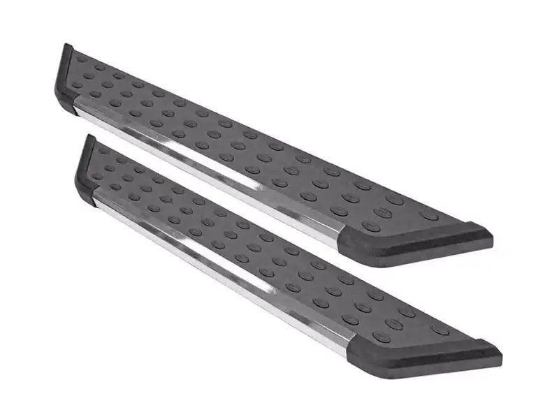 Best Price Dee Zee NXt Truck Running Boards - Black Board w/ Chrome Trim DZ16322&DEZ-DZ16335 | RealTruck