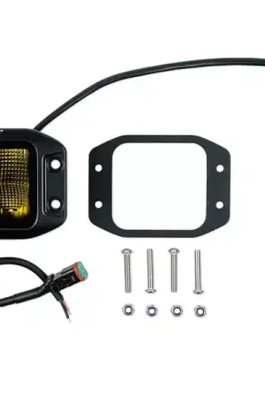 Price Cut DV8 3" Elite Series LED Amber Flush Mount Pod Light BE3FMW40W-A | RealTruck