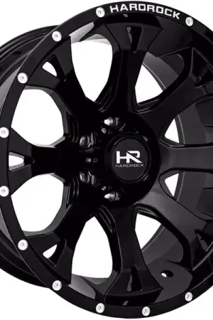 Best Price Hardrock Gloss Black BloodShot Wheel H505-221250151GB | RealTruck
