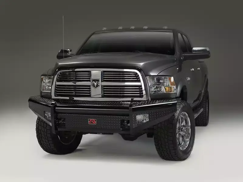 Fab Fours Black Steel Front Bumper DR06-S1161-1 | RealTruck Popular