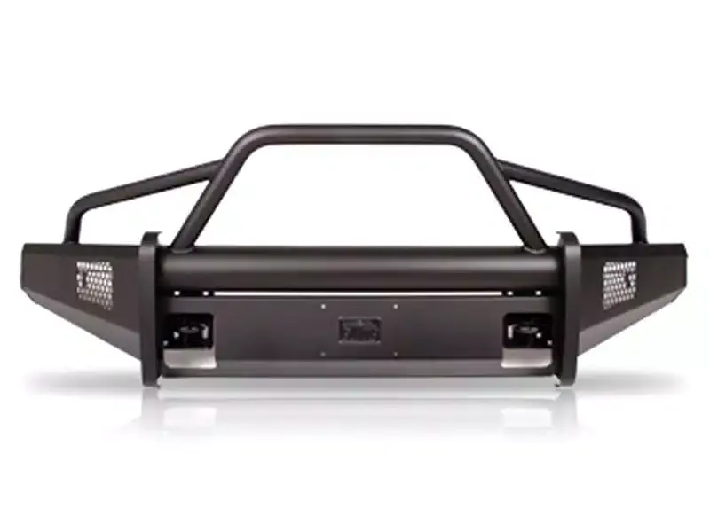 Grab Now Fab Fours Black Steel Elite Front Bumper w/ Pre-Runner Guard DR13-R2962-1 | RealTruck