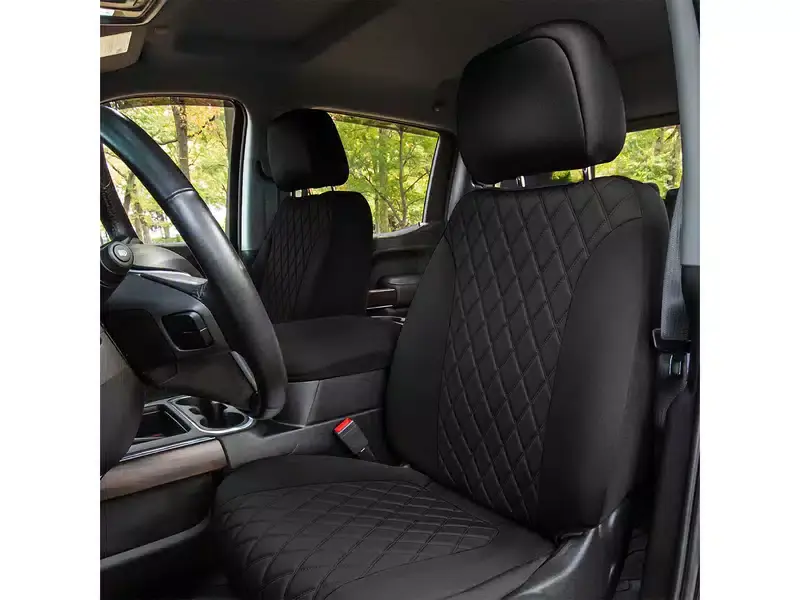 FH Group Neoprene Custom Fit Seat Covers CM5008BLACK-FRONT-RT | RealTruck Deal